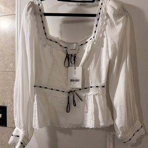 Reformation White and Black Women's Top